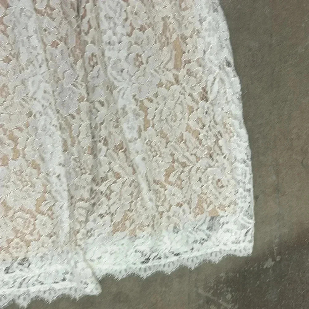 Dex White Lace Spaghetti Strap Midi Dress - Picture 3 of 5